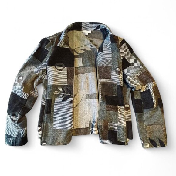 Light Weight DressBarn patchwork spring jacket - Picture 4 of 7